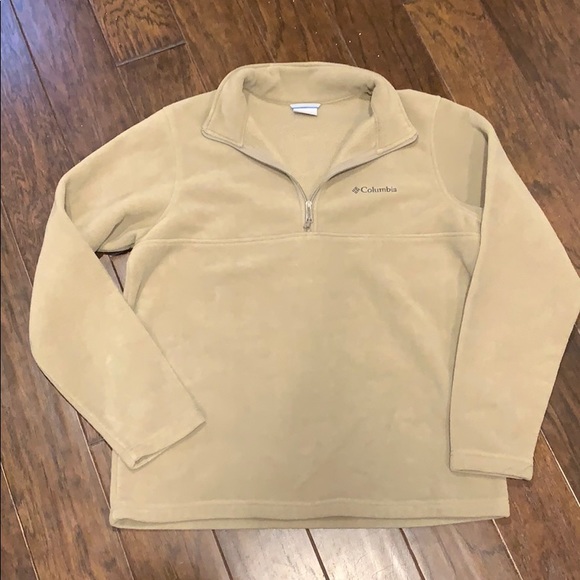 columbia quarter zip fleece mens